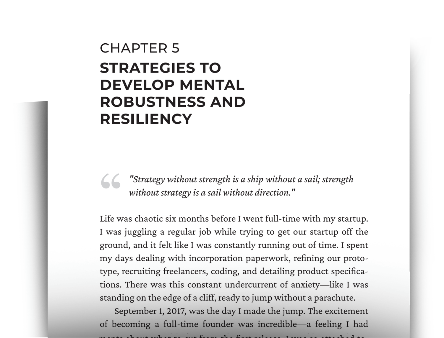 The inside out entrepreneur Chapter 5 strategies to develop mental robustness and resiliency 5 Folder 2 1 1
